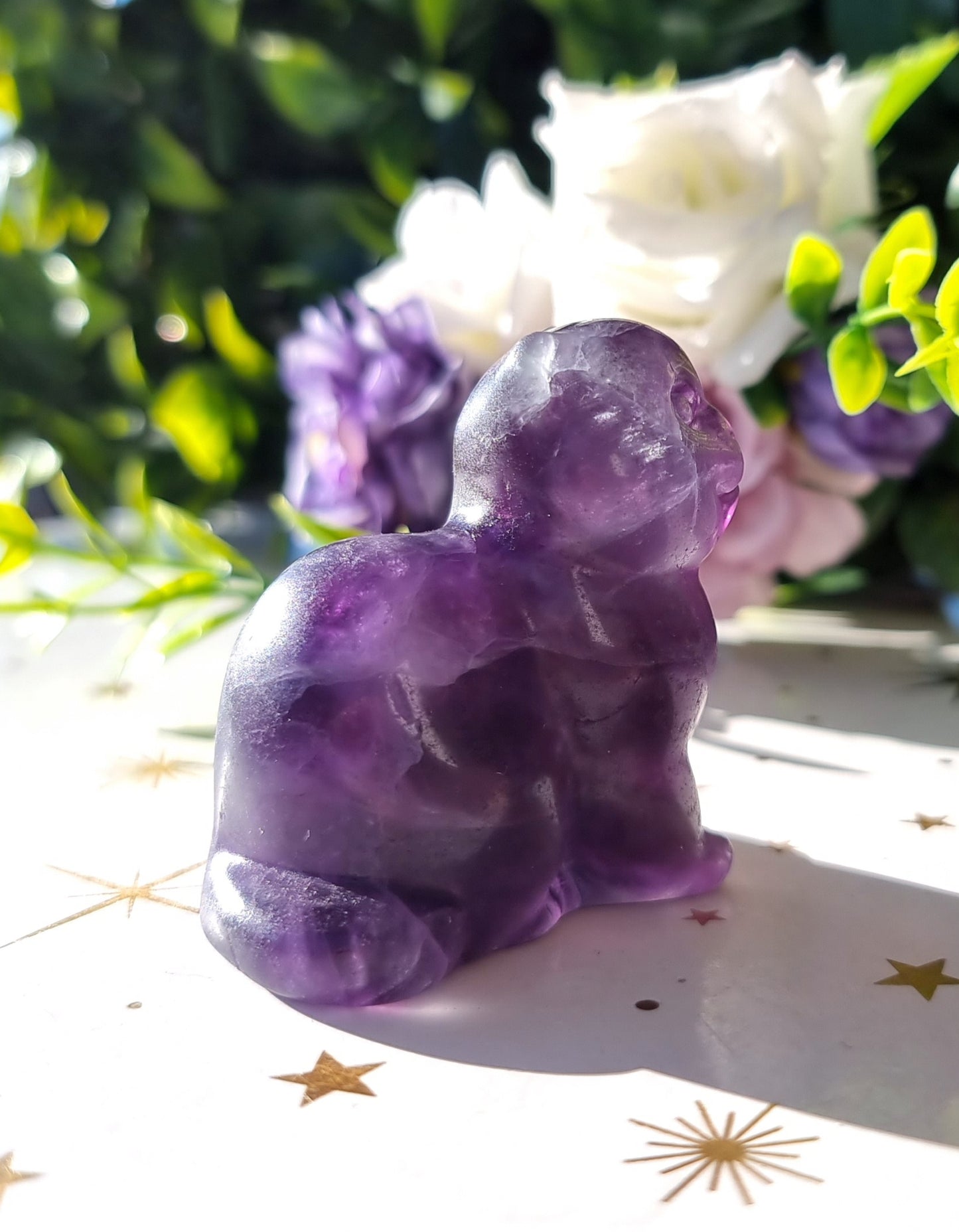 Purple Fluorite Cat