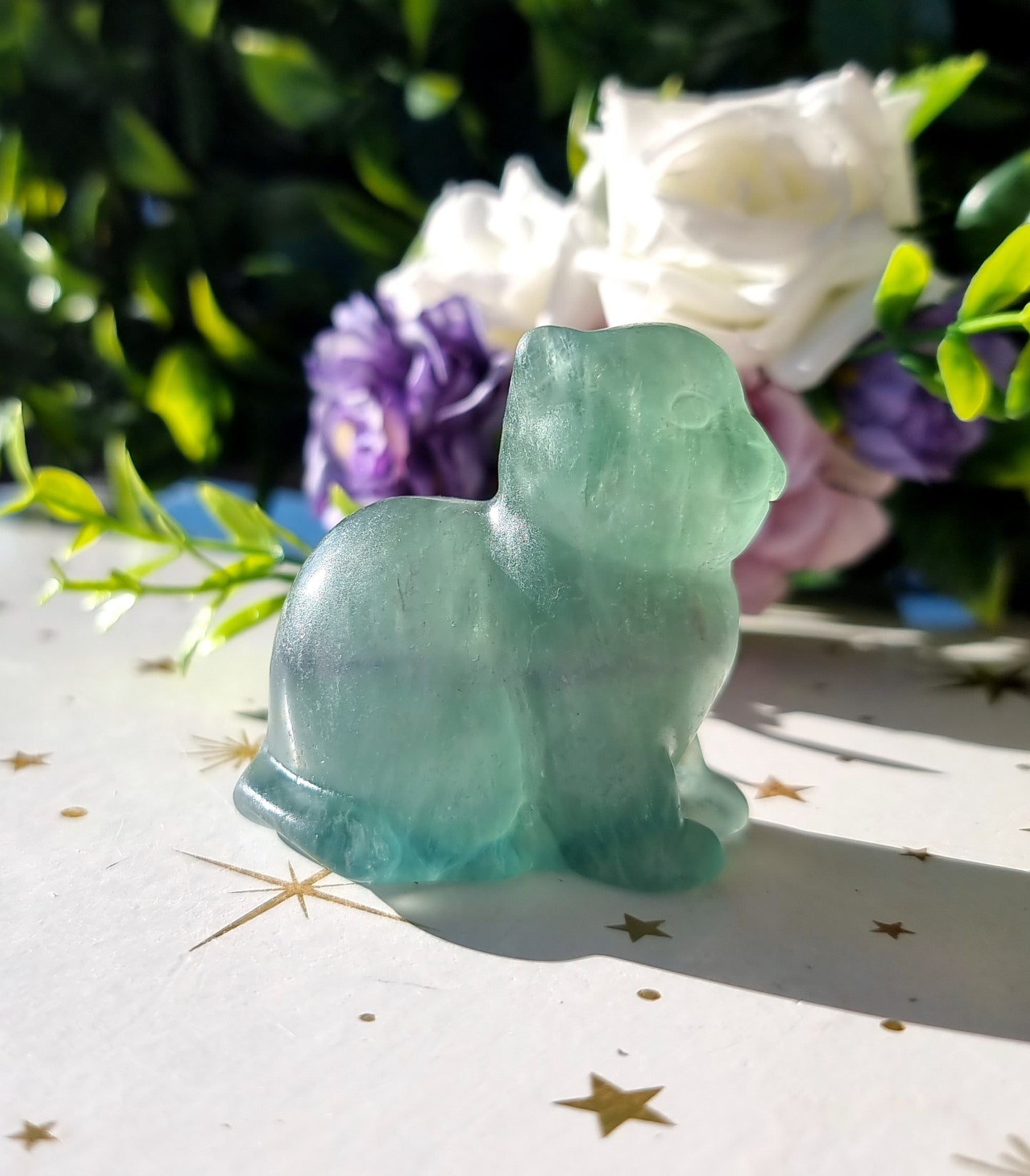 Green Fluorite Cat