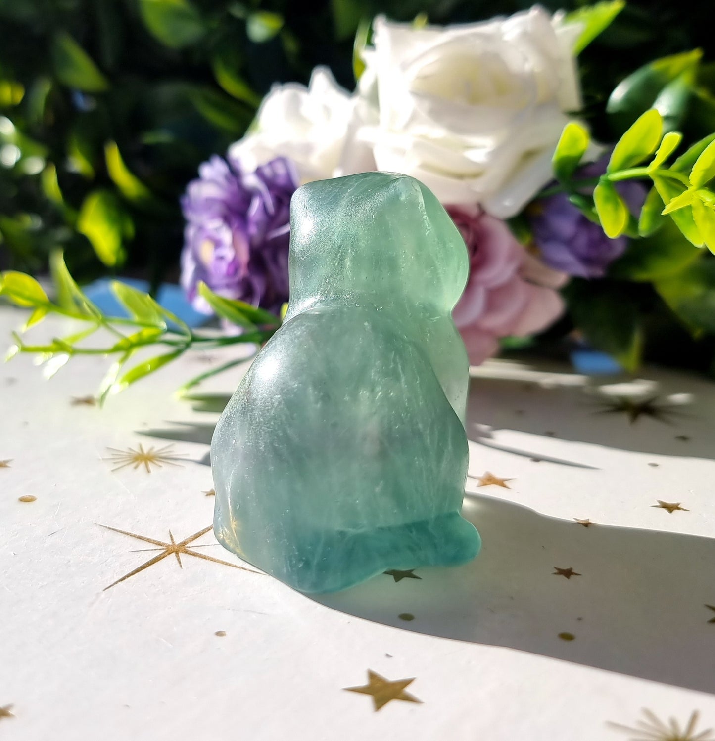 Green Fluorite Cat