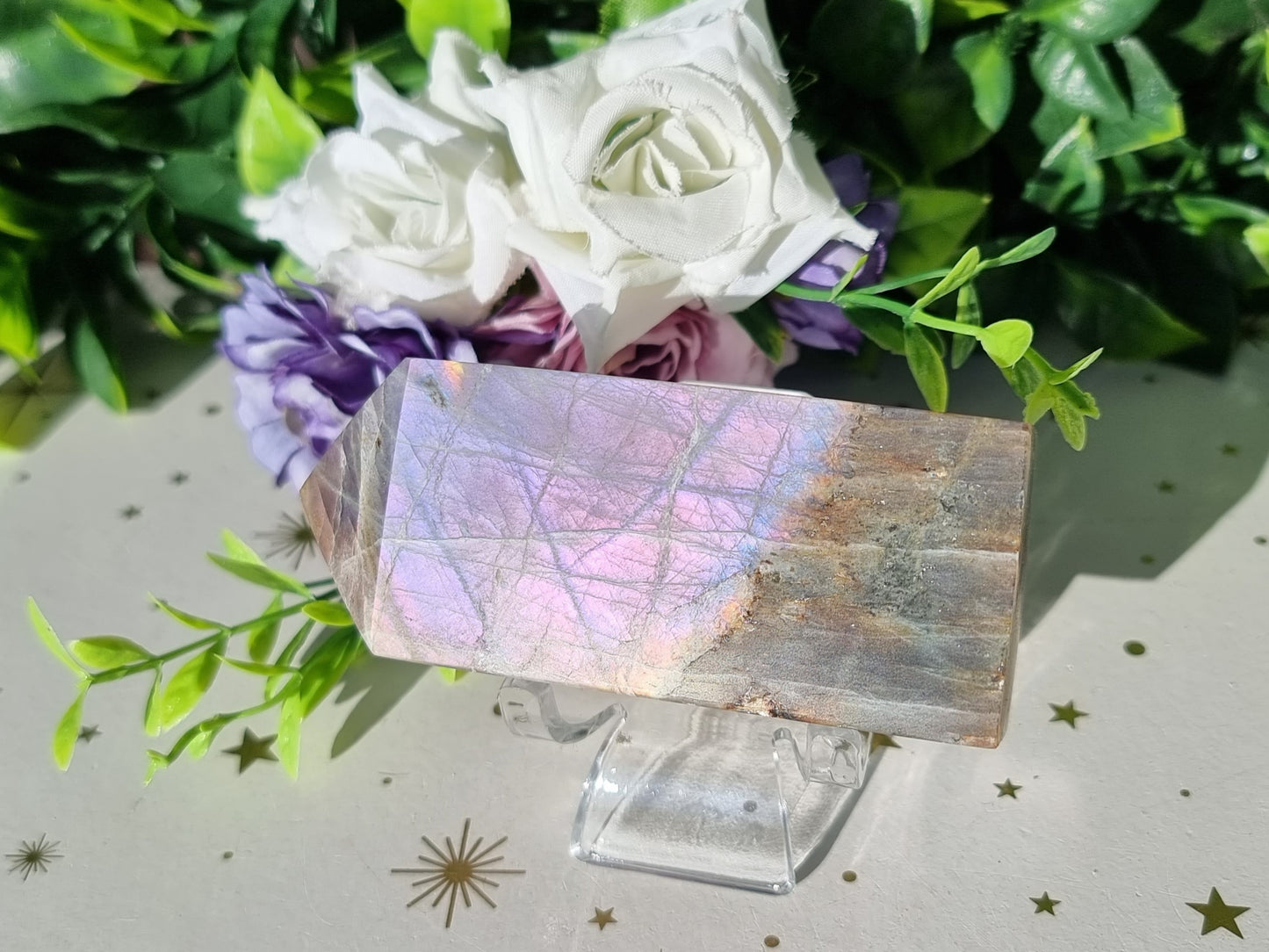 Purple Labradorite obelisk point