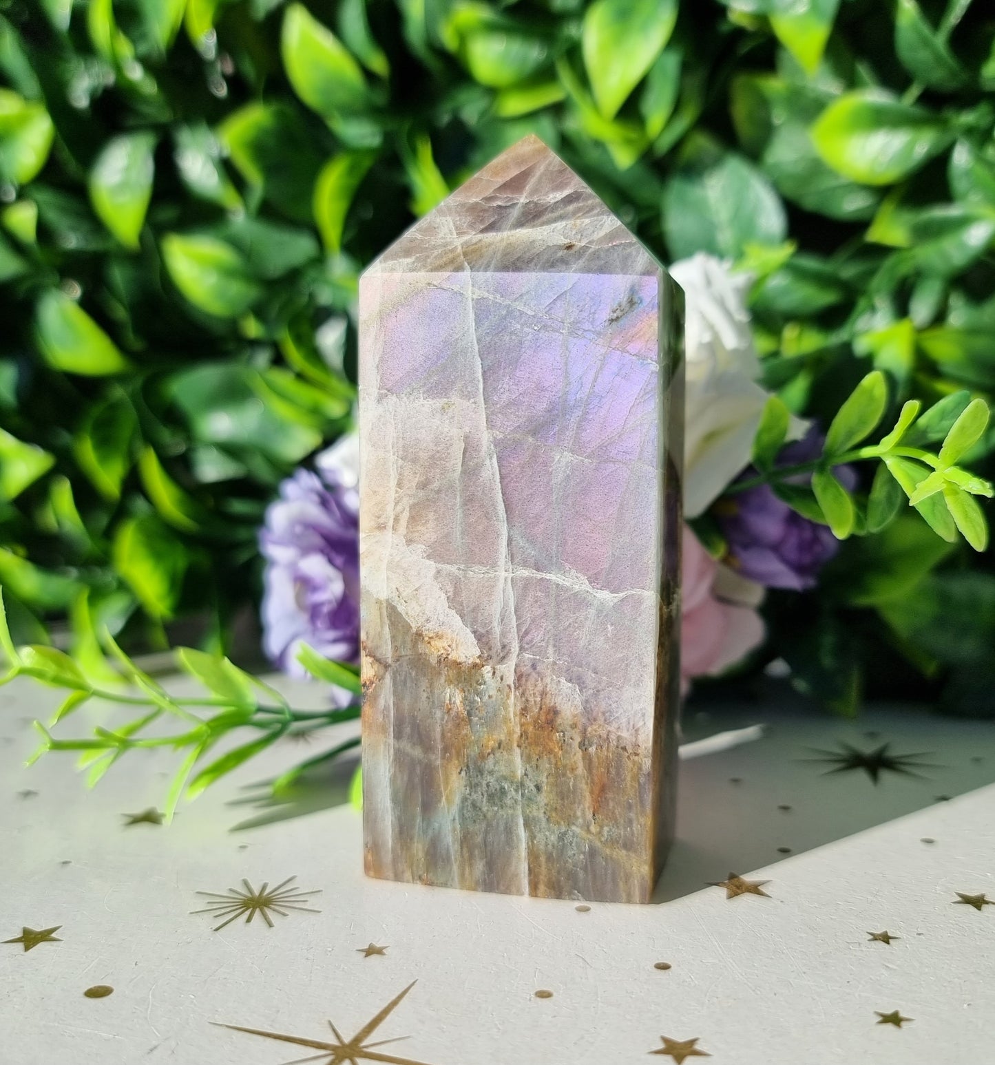 Purple Labradorite obelisk point