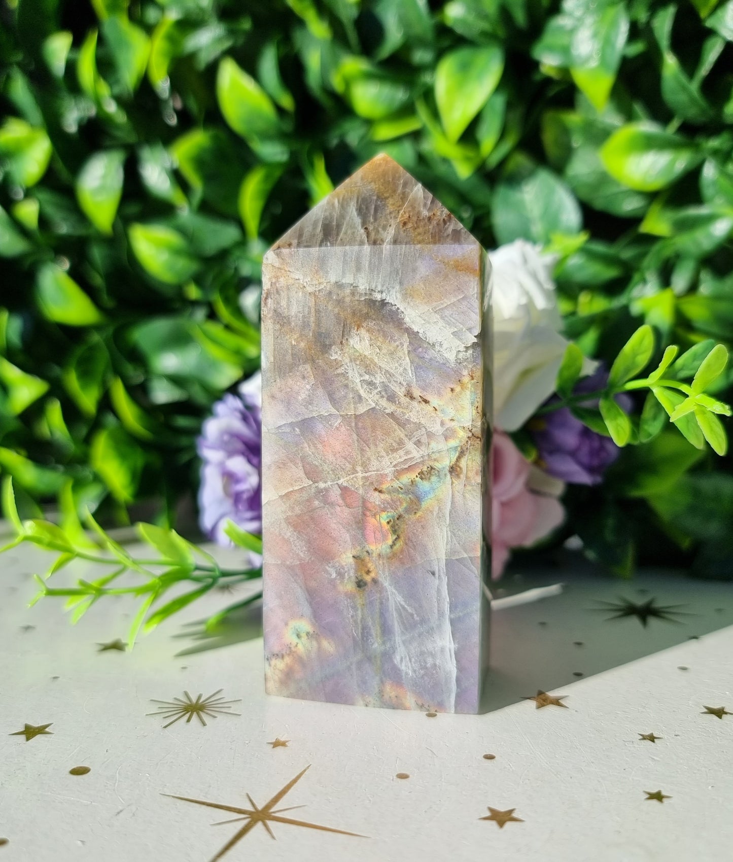 Purple Labradorite obelisk point