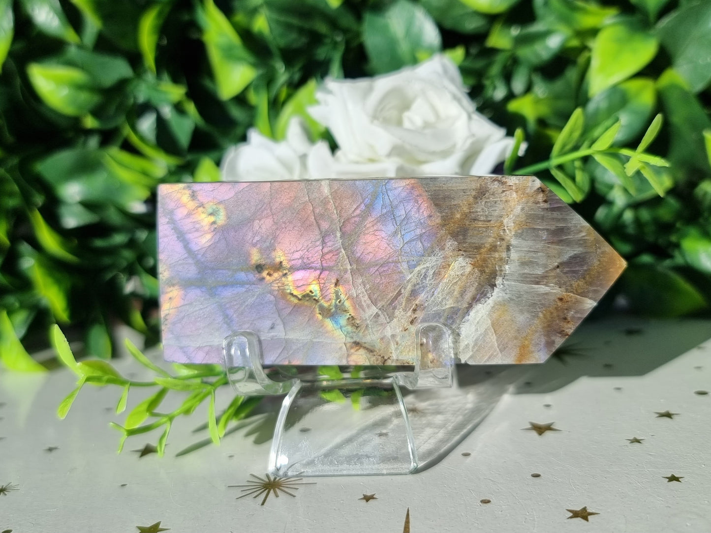 Purple Labradorite obelisk point