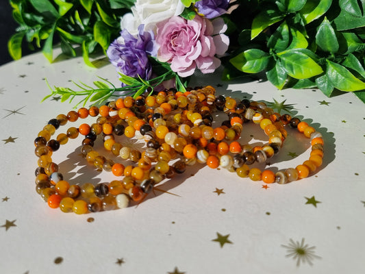 Bumble Bee Agate Bracelets