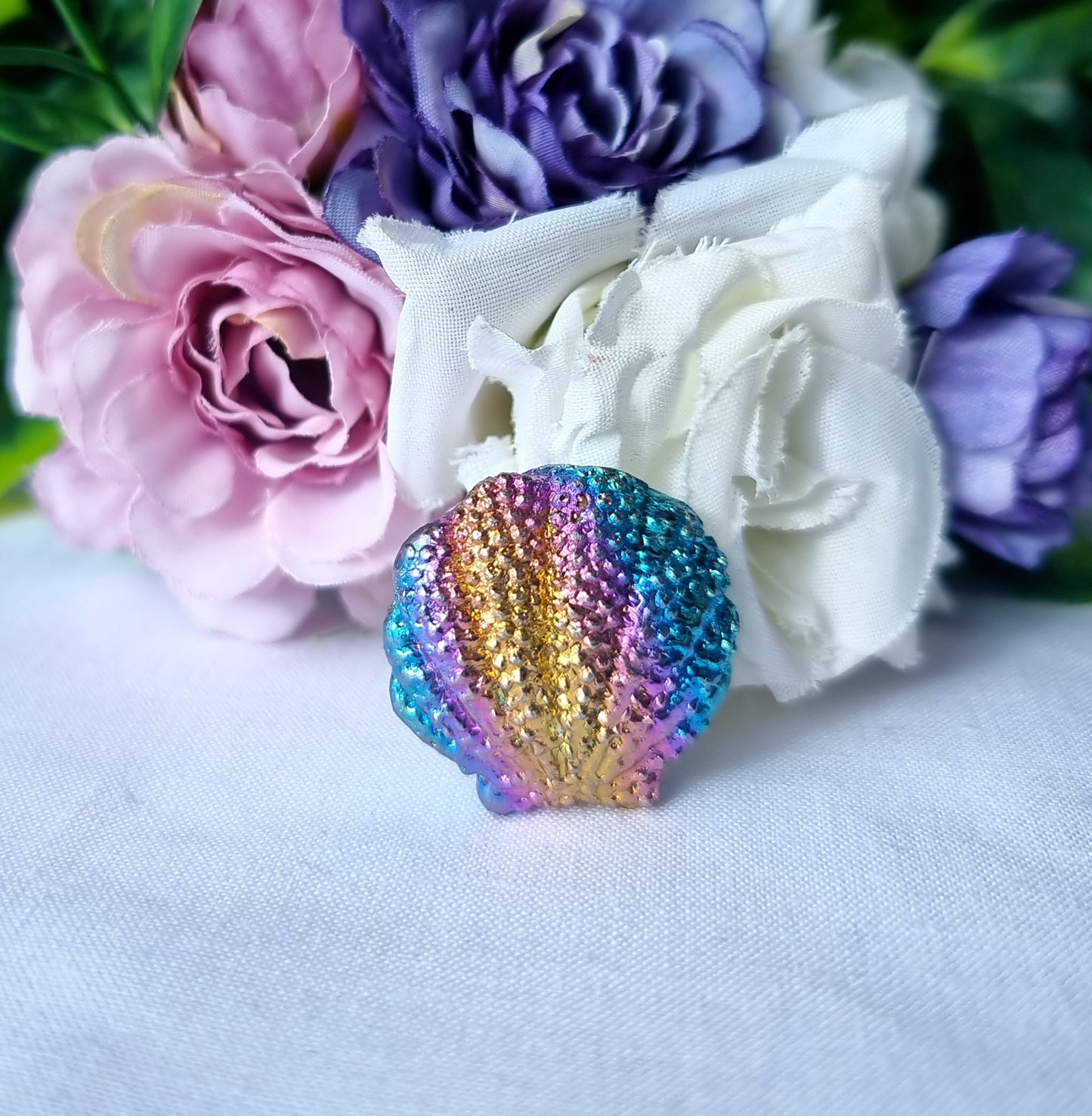 Bismuth Seashell Carvings