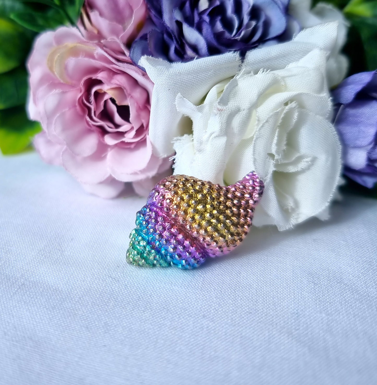 Bismuth Seashell Carvings