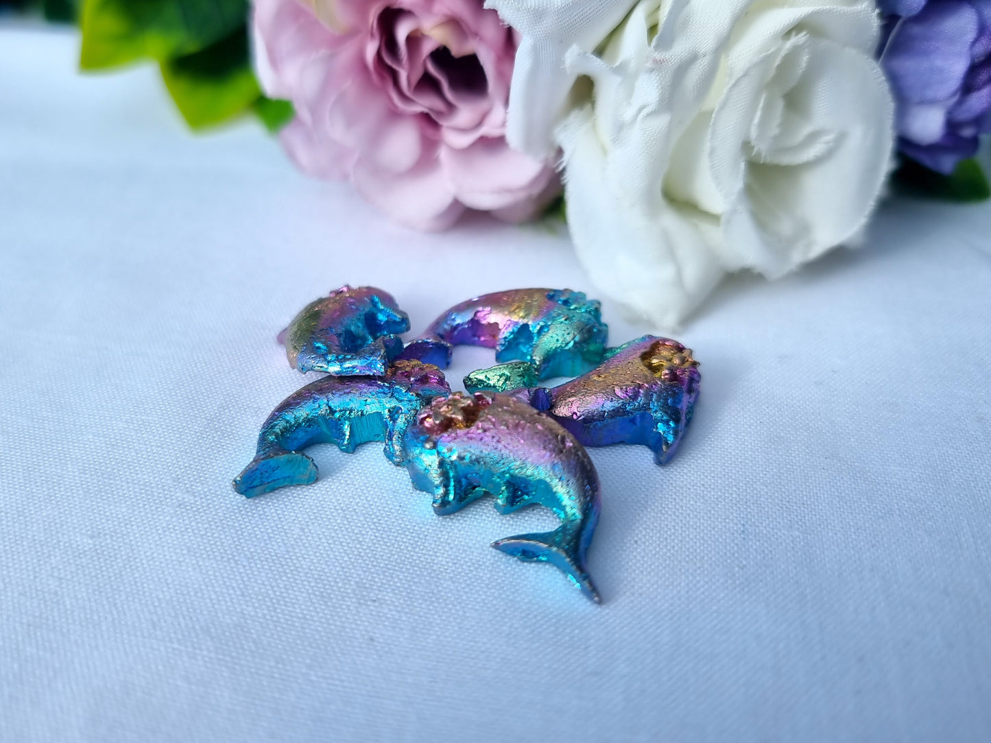 Bismuth Dolphin Carvings