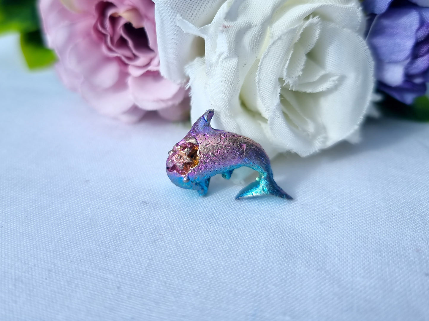 Bismuth Dolphin Carvings