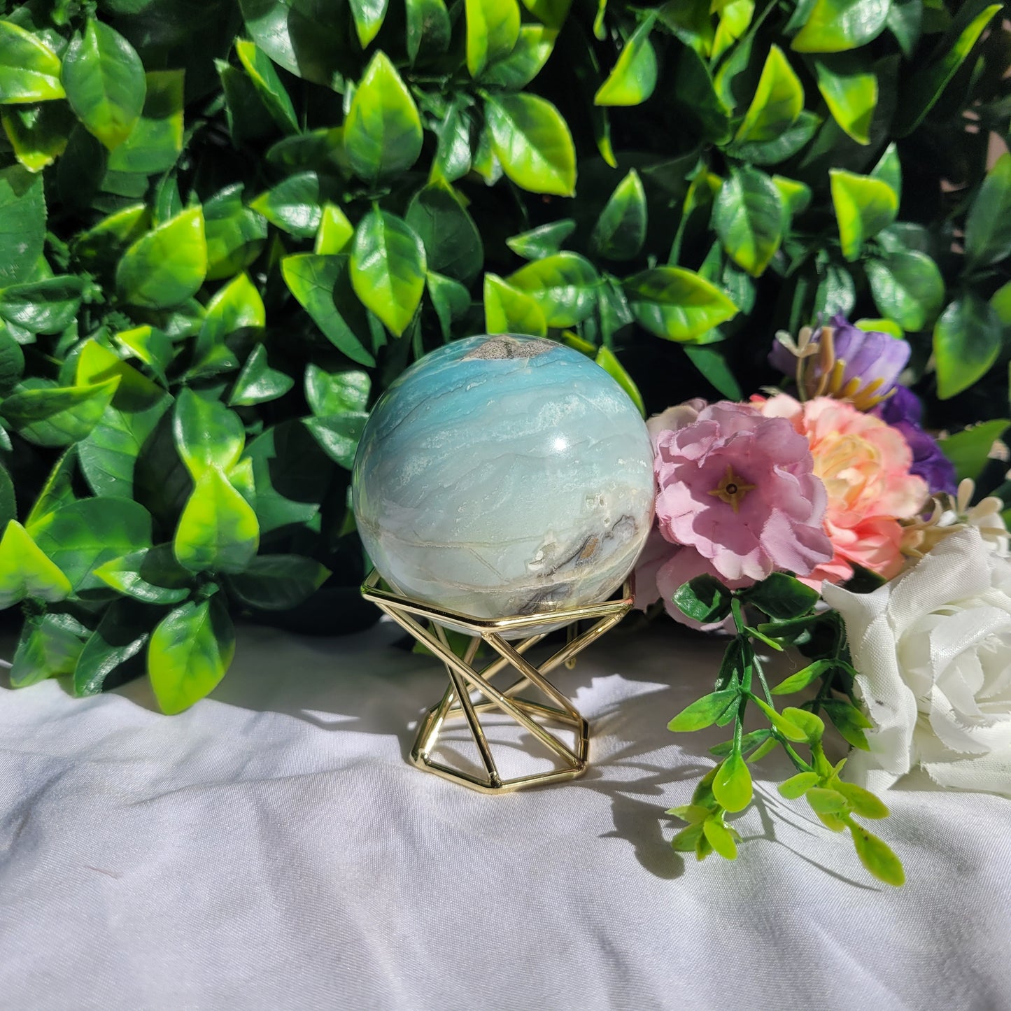 Sky Blue Chalcedony Sphere