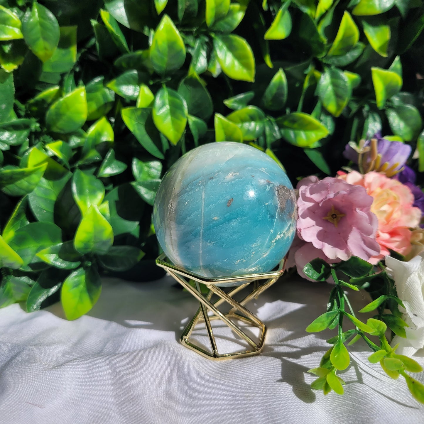 Sky Blue Chalcedony Sphere