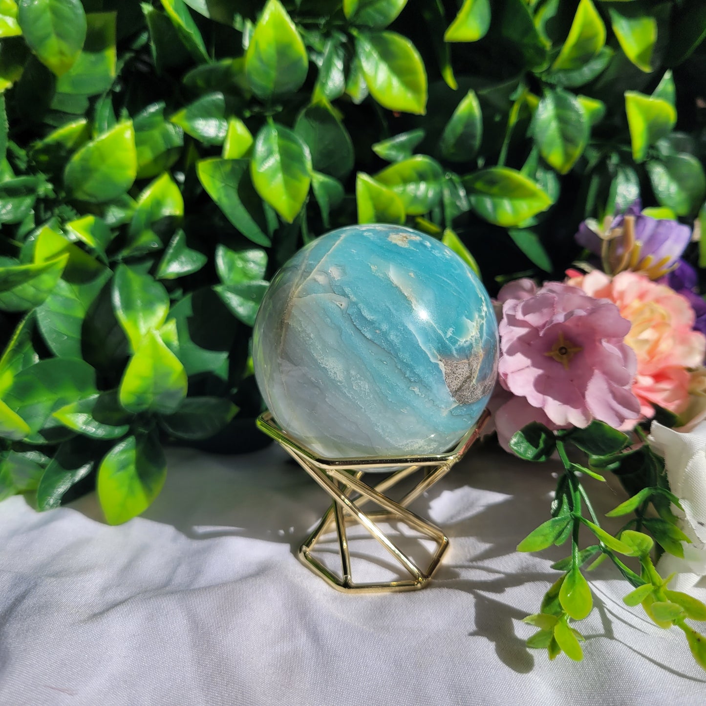 Sky Blue Chalcedony Sphere