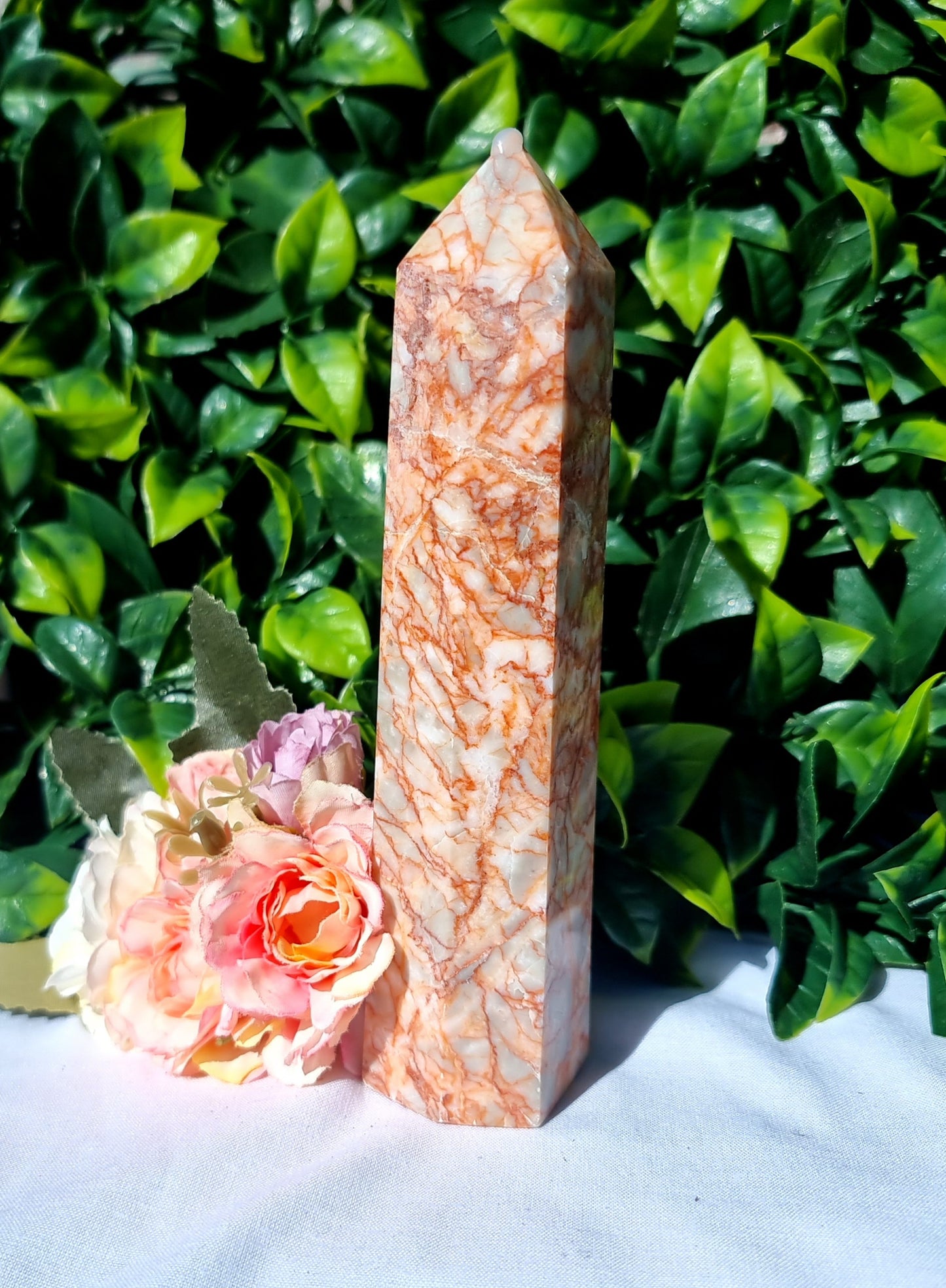 Red Vein Jasper Tower