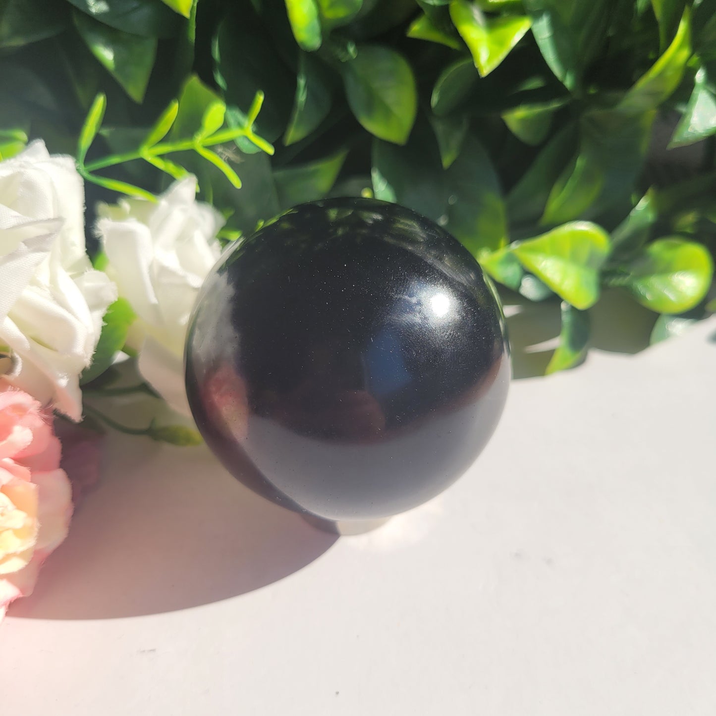 Black Obsidian Skull Sphere