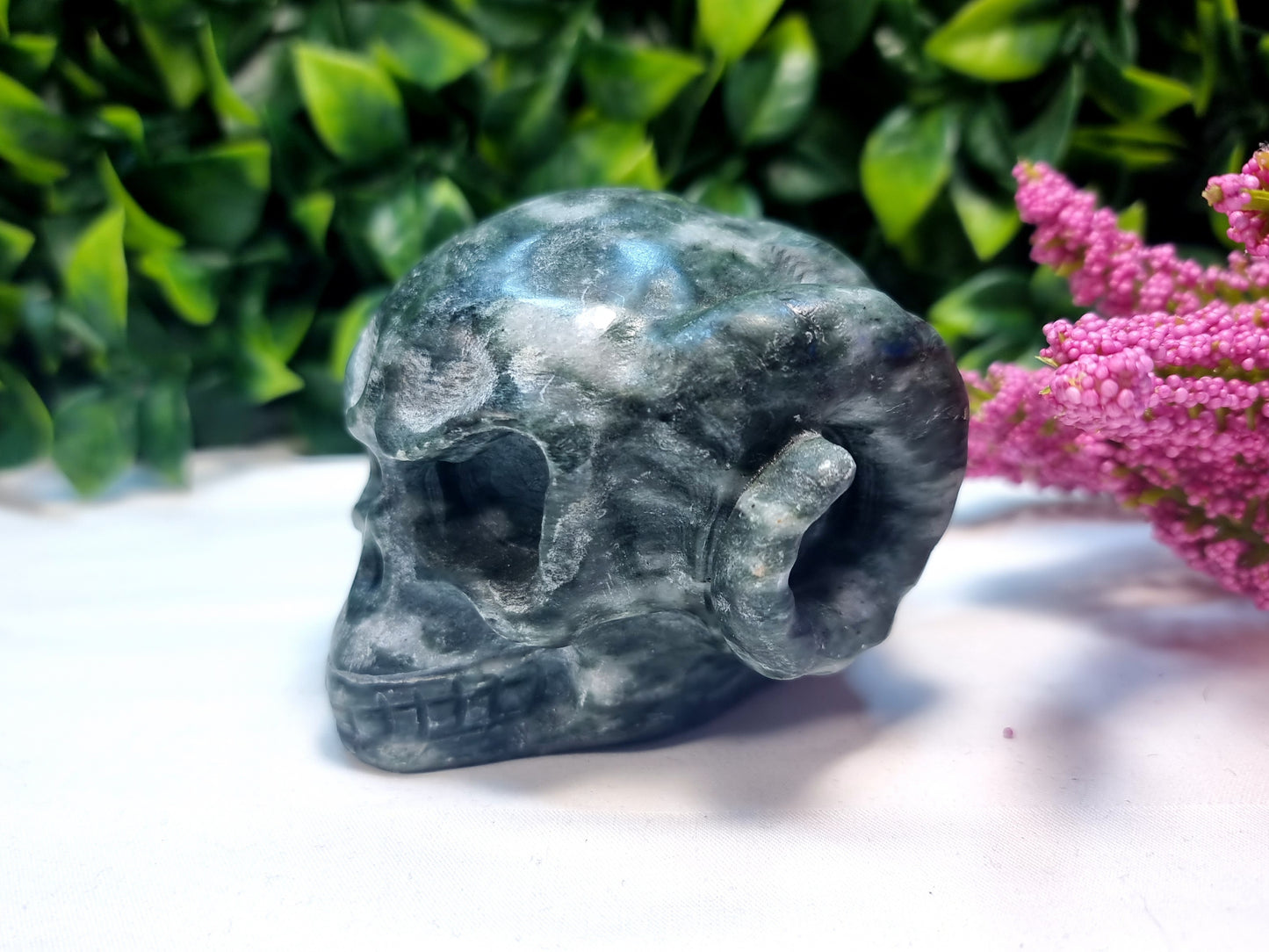 Green Jade Skull