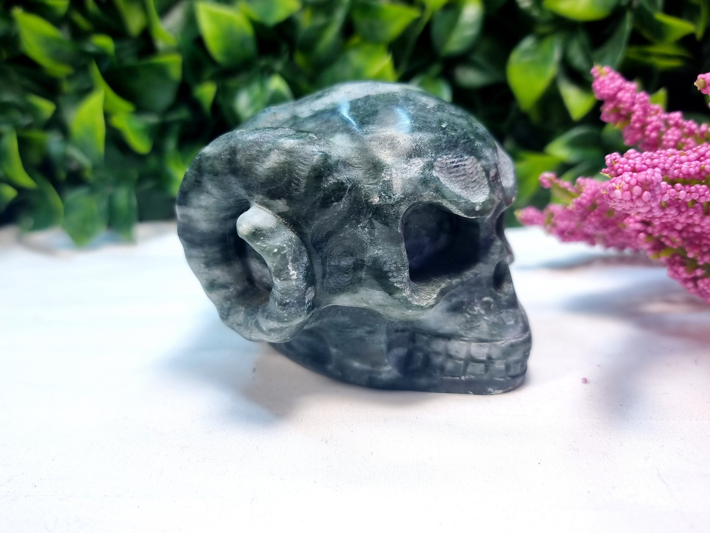 Green Jade Skull