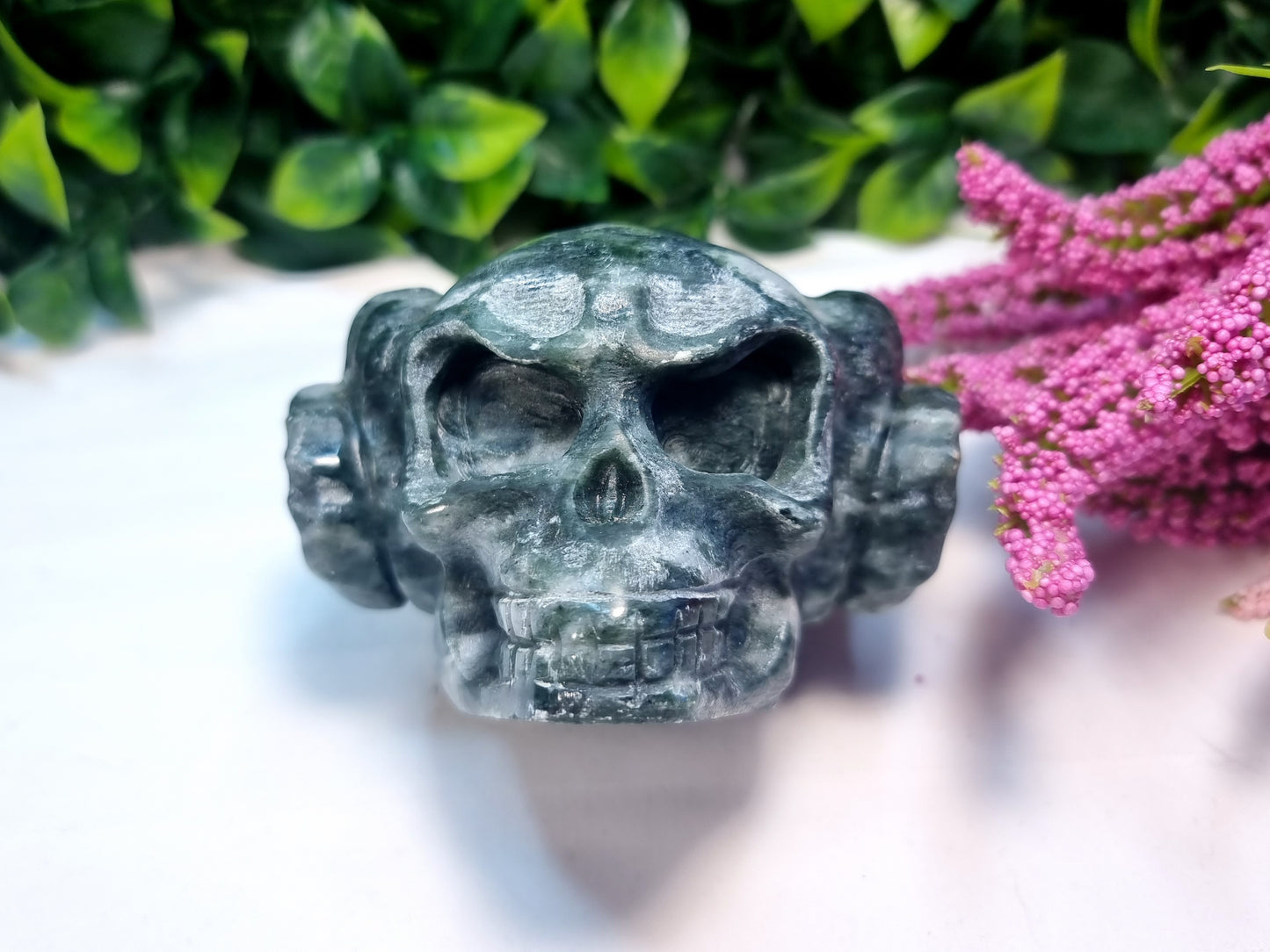 Green Jade Skull