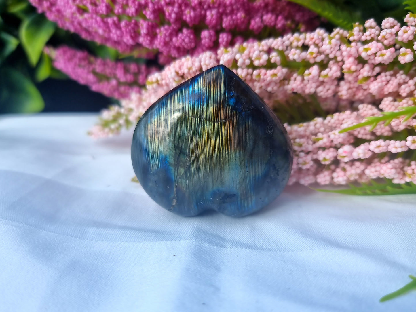 Labradorite Heart