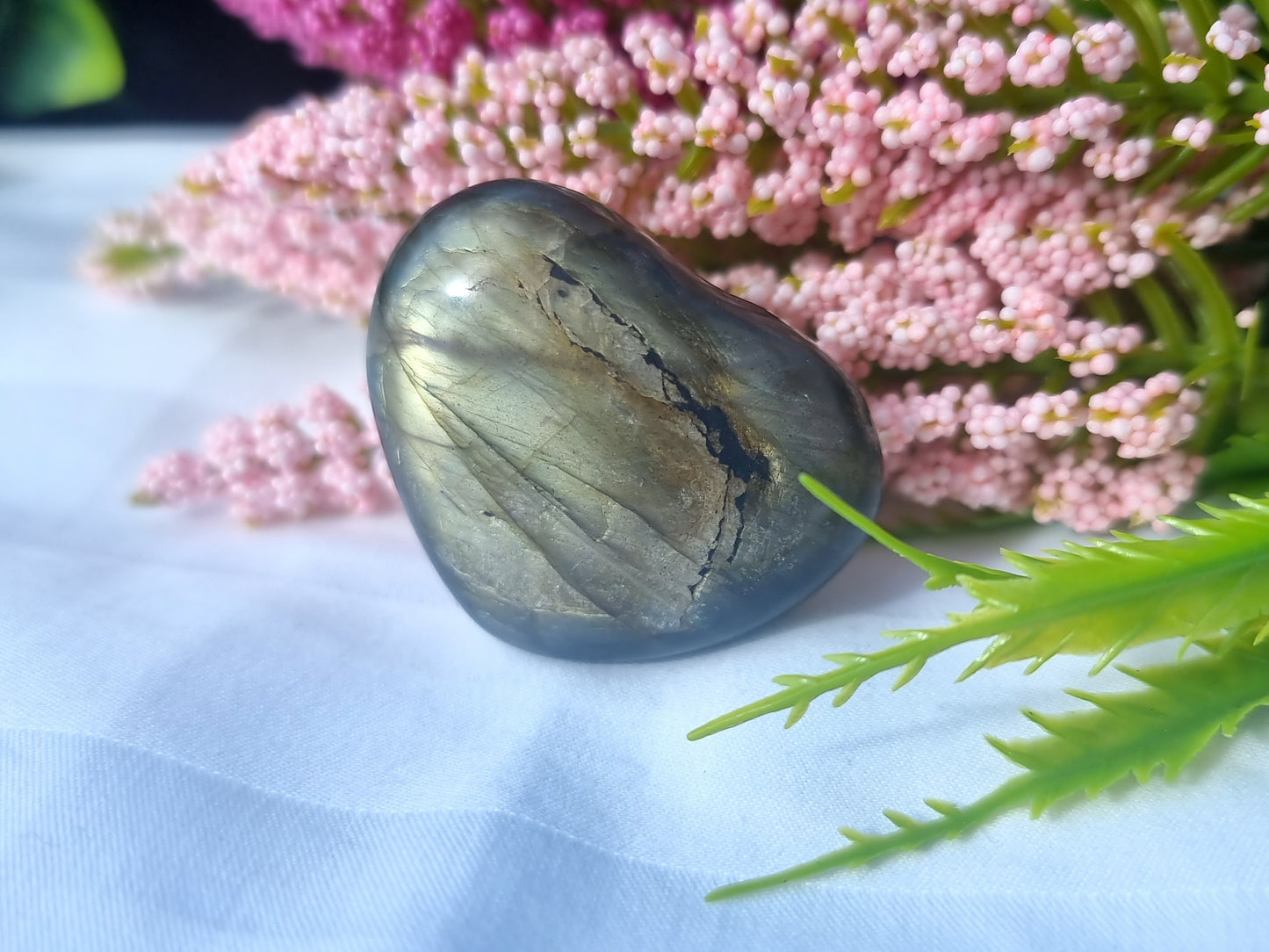 Labradorite Heart