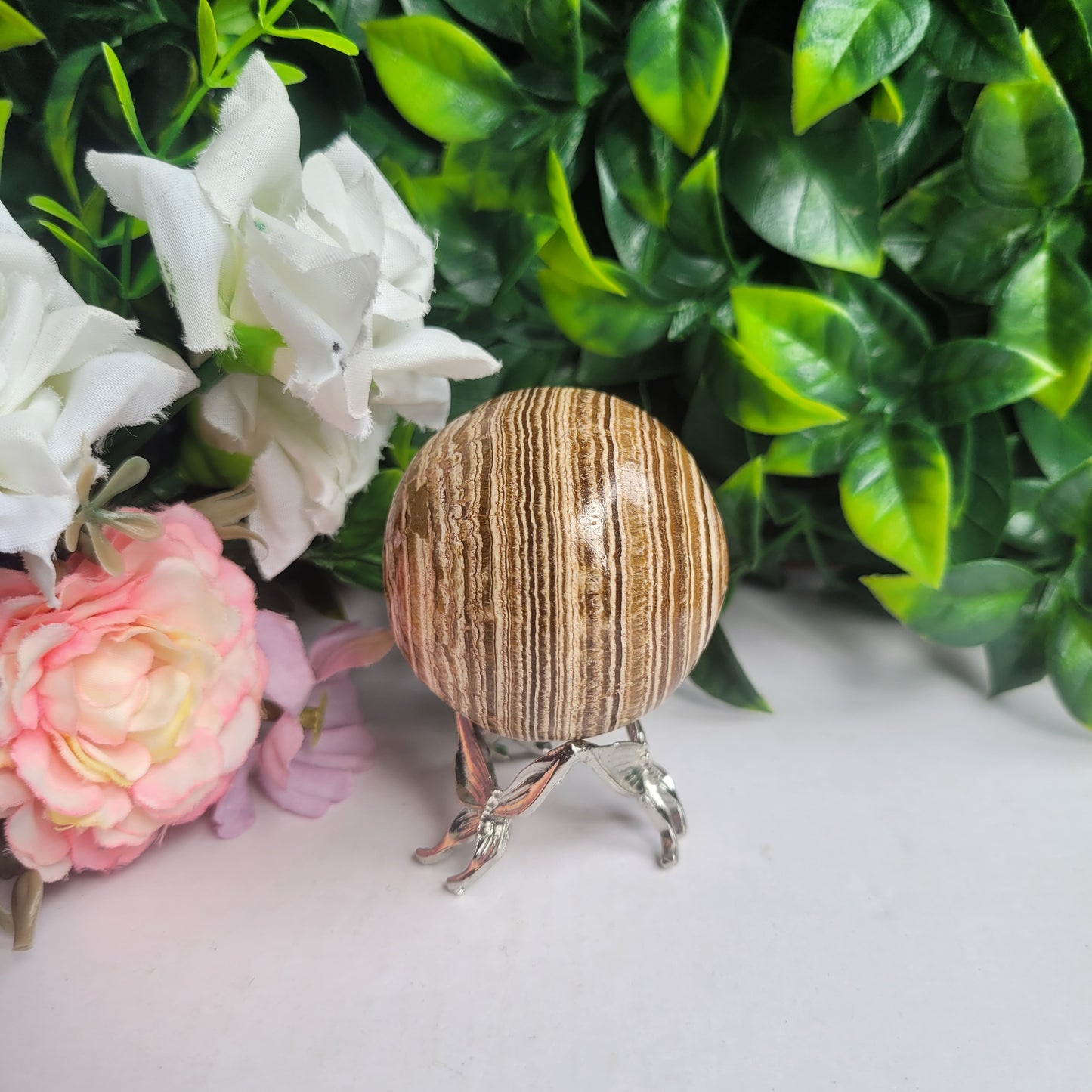 Brown Aragonite Sphere