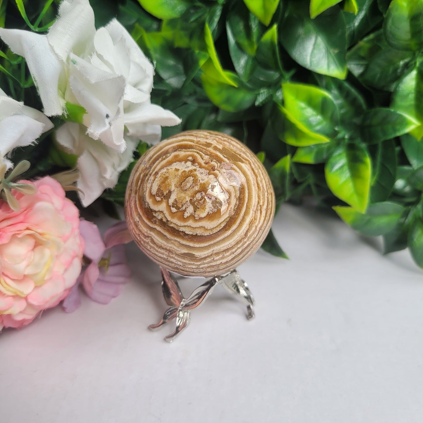 Brown Aragonite Sphere