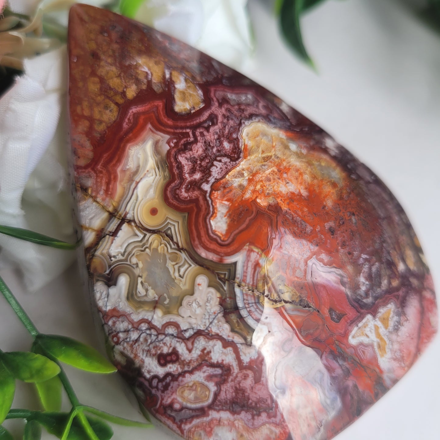 Mexican Lace Agate Flame