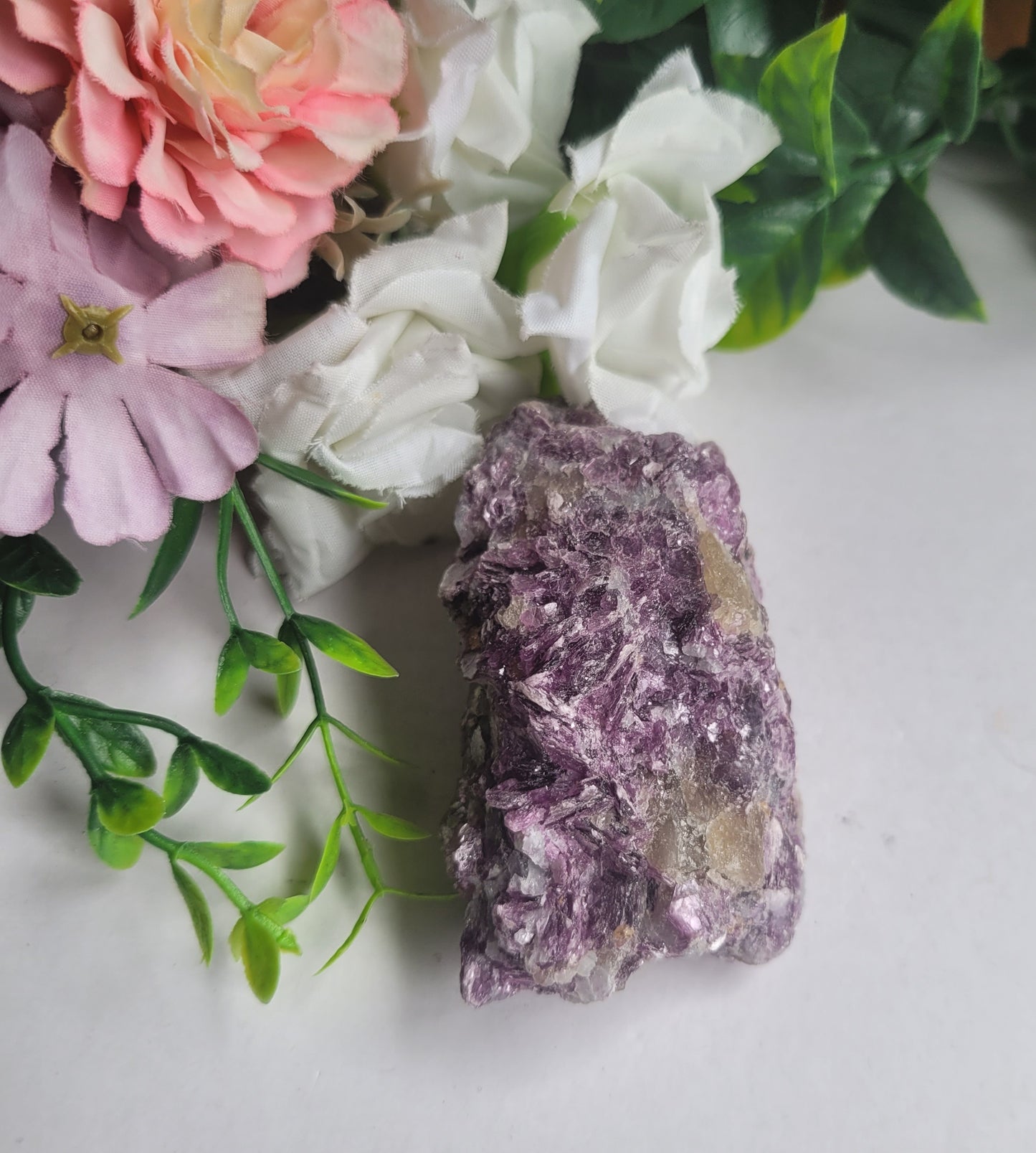 Purple Mica and Smoky Quartz Raw