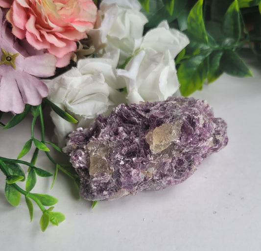 Purple Mica and Smoky Quartz Raw