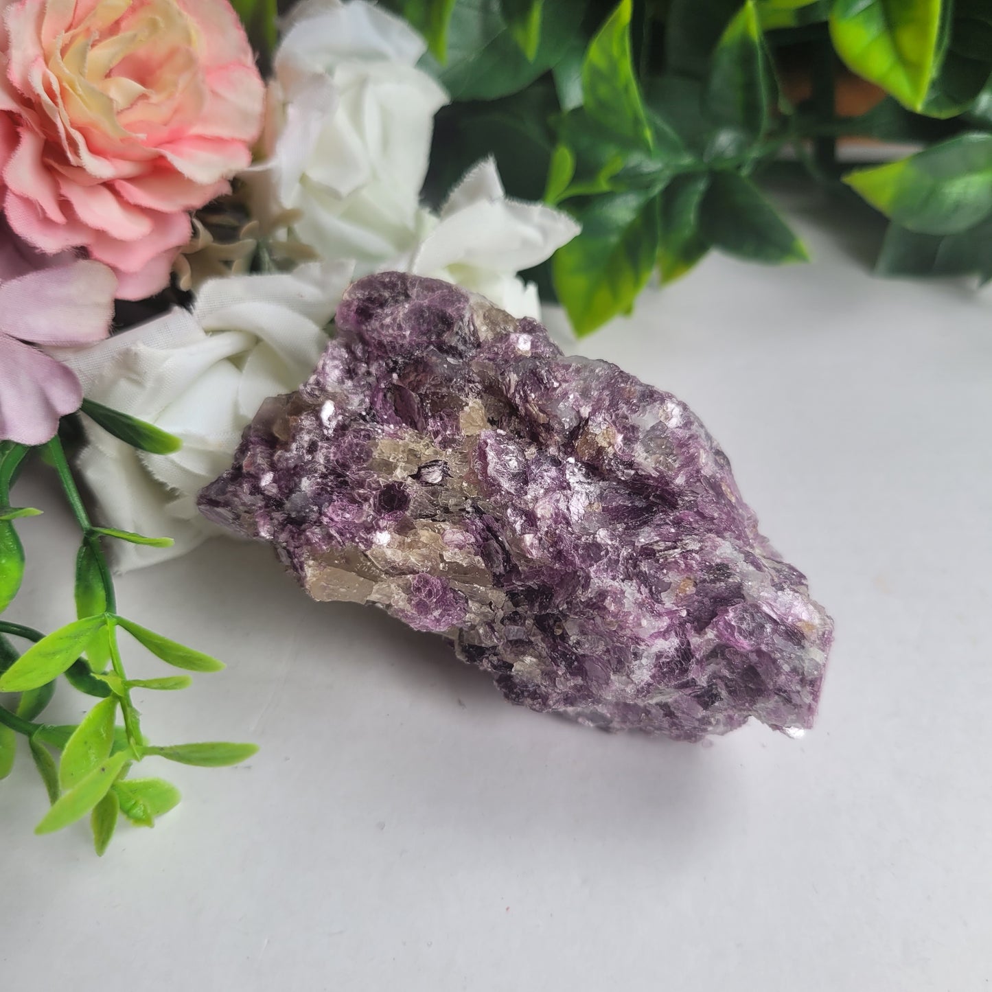 Purple Mica and Smoky Quartz Raw