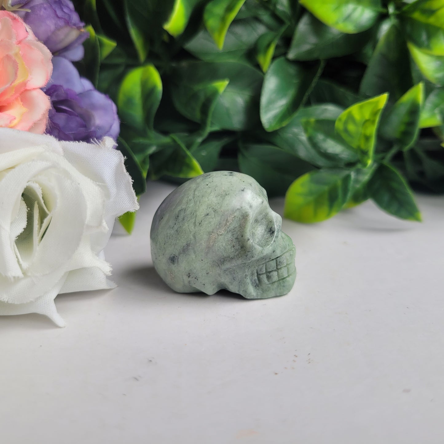 Green Jade Skull