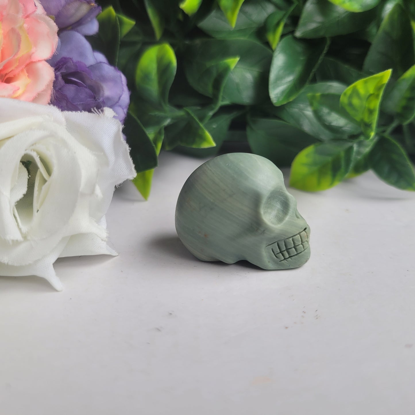 Green Jade Skull