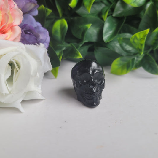 Black Obsidian Skull