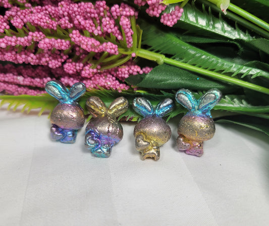 Bismuth Bunny Carvings