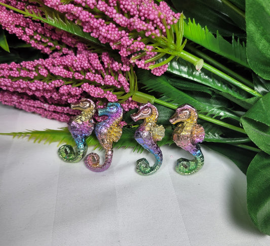 Bismuth Seahorse Carvings