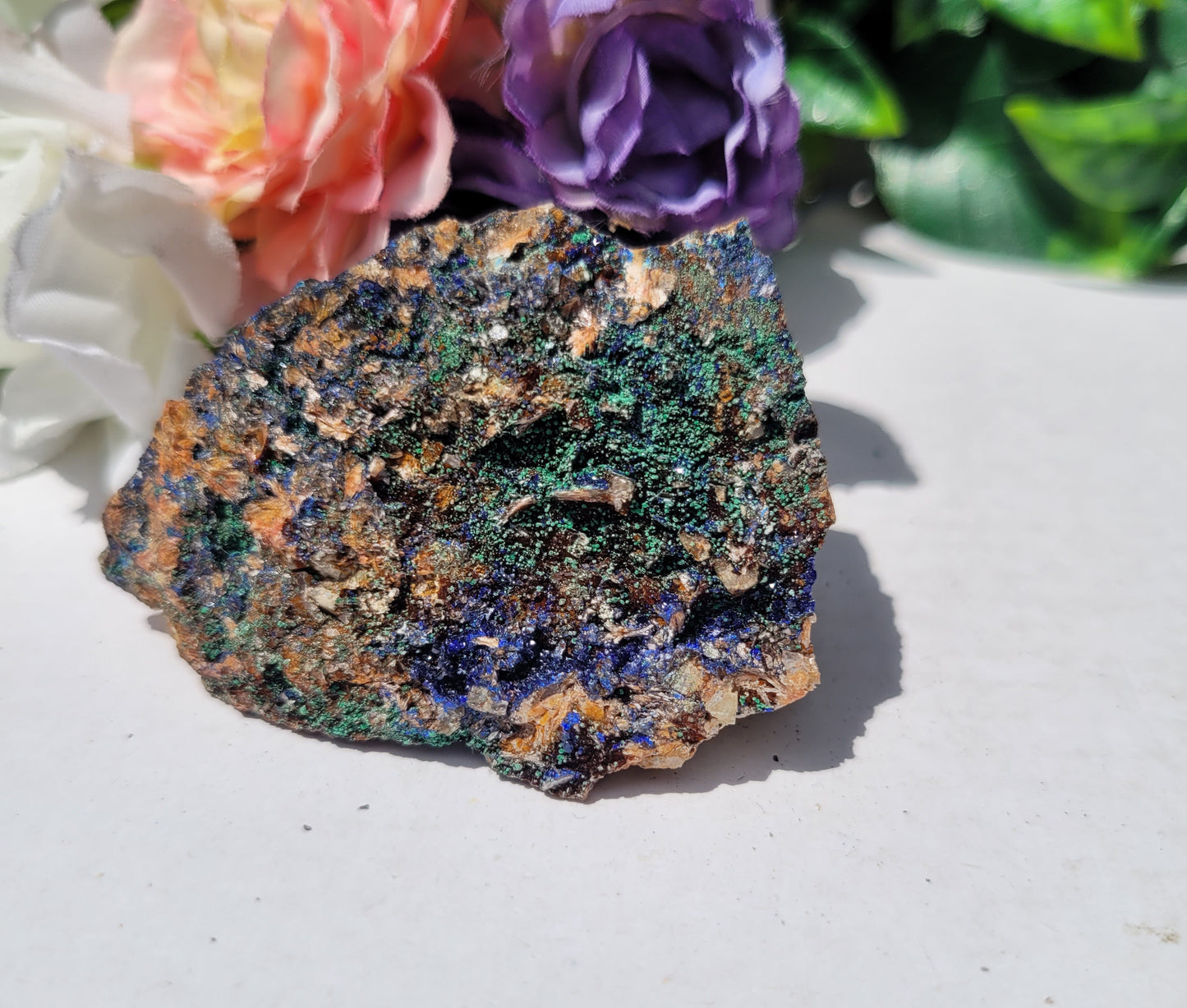 Azurite and Malachite Raw Specimen