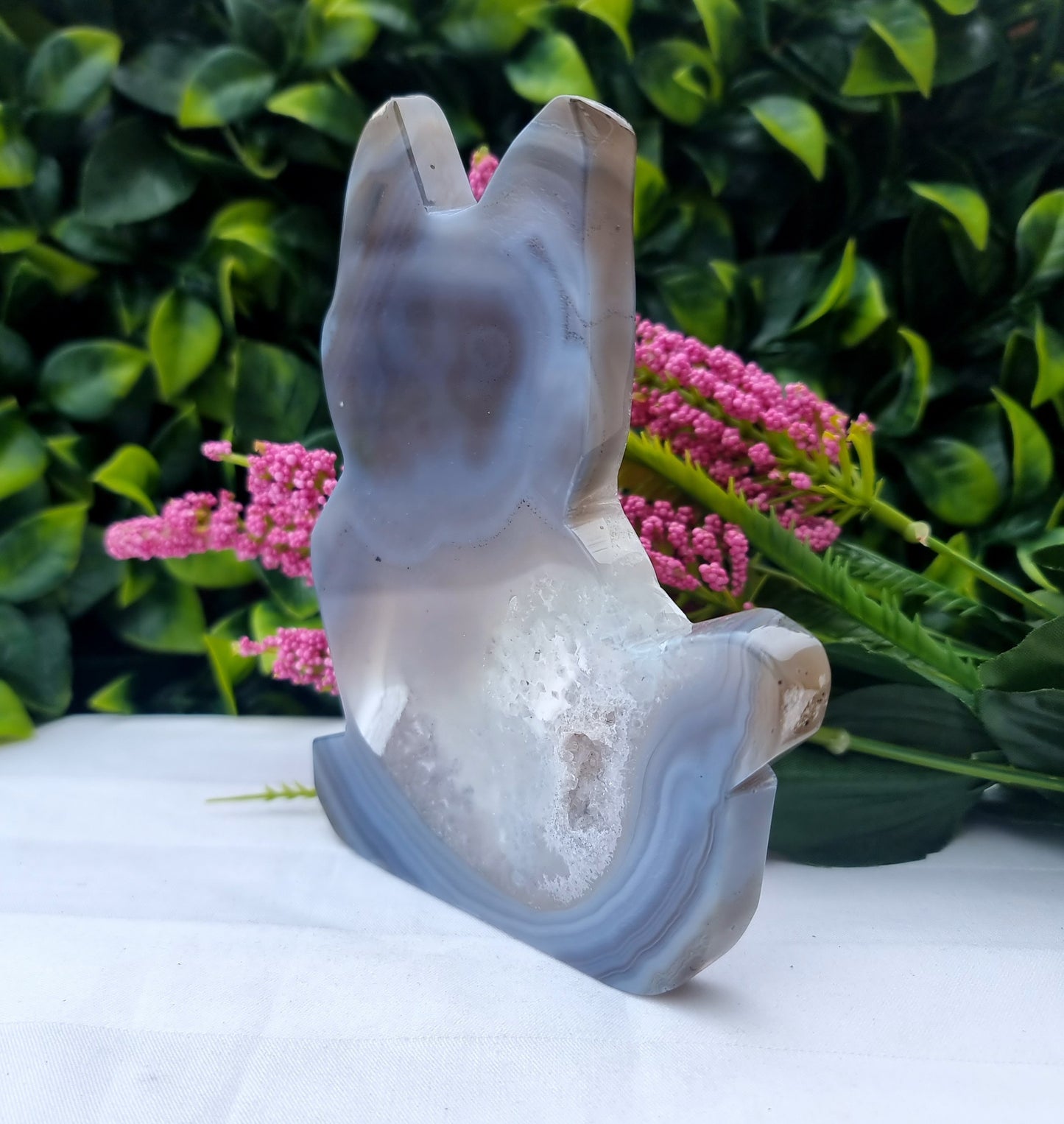 Agate Druzy Cat