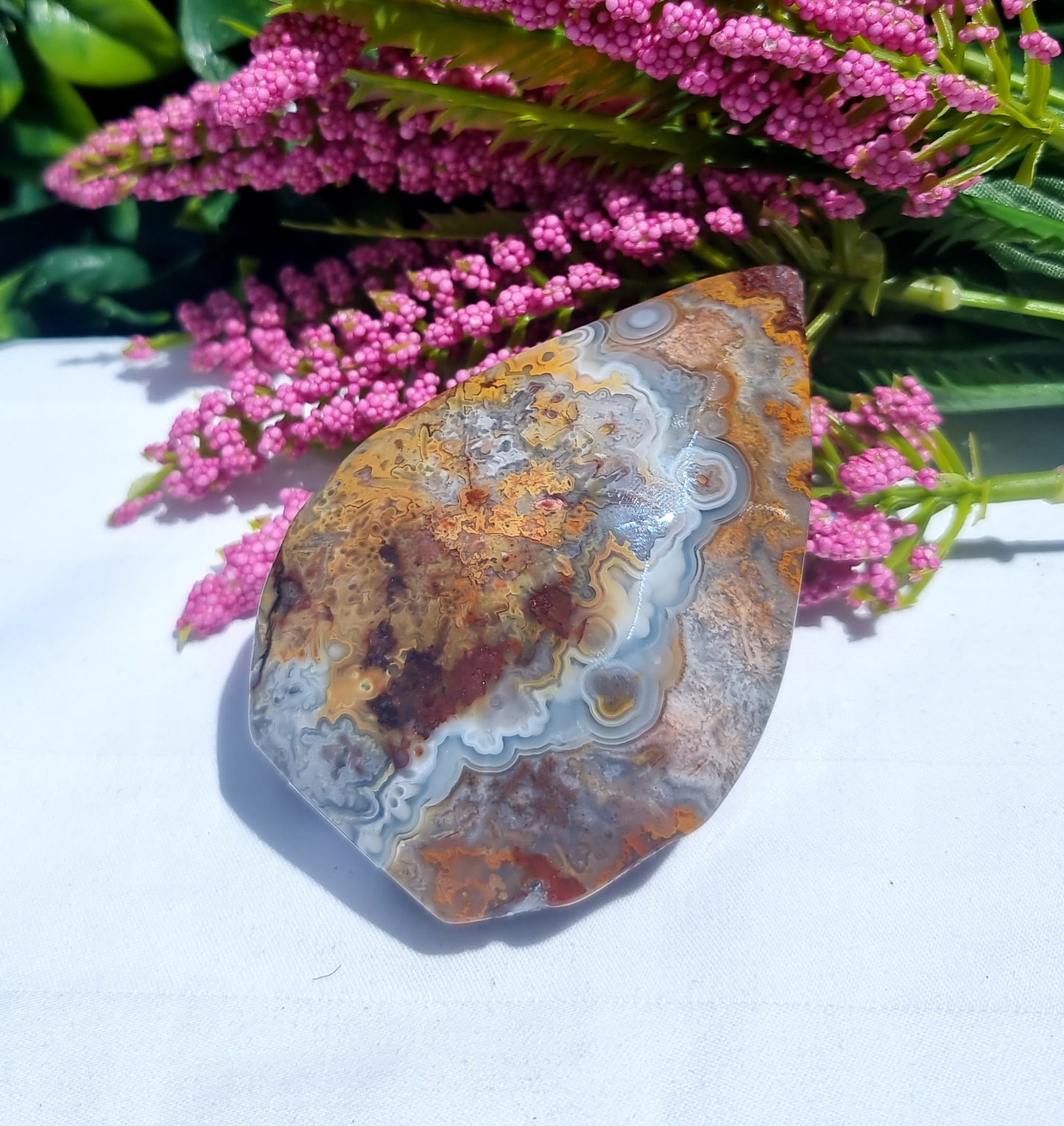 Mexican Lace Agate Flame