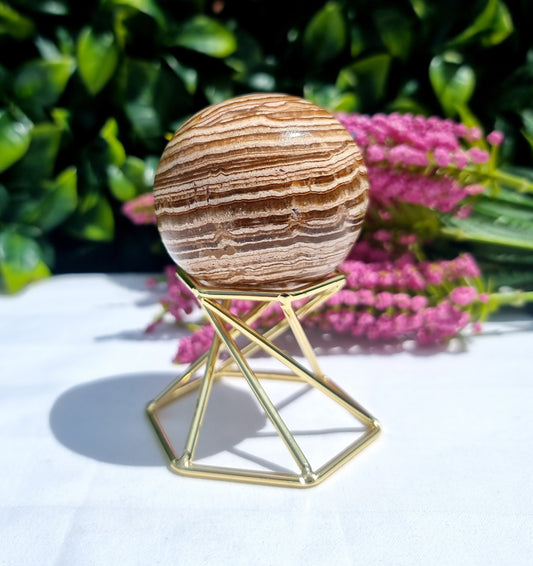 Brown Aragonite Sphere