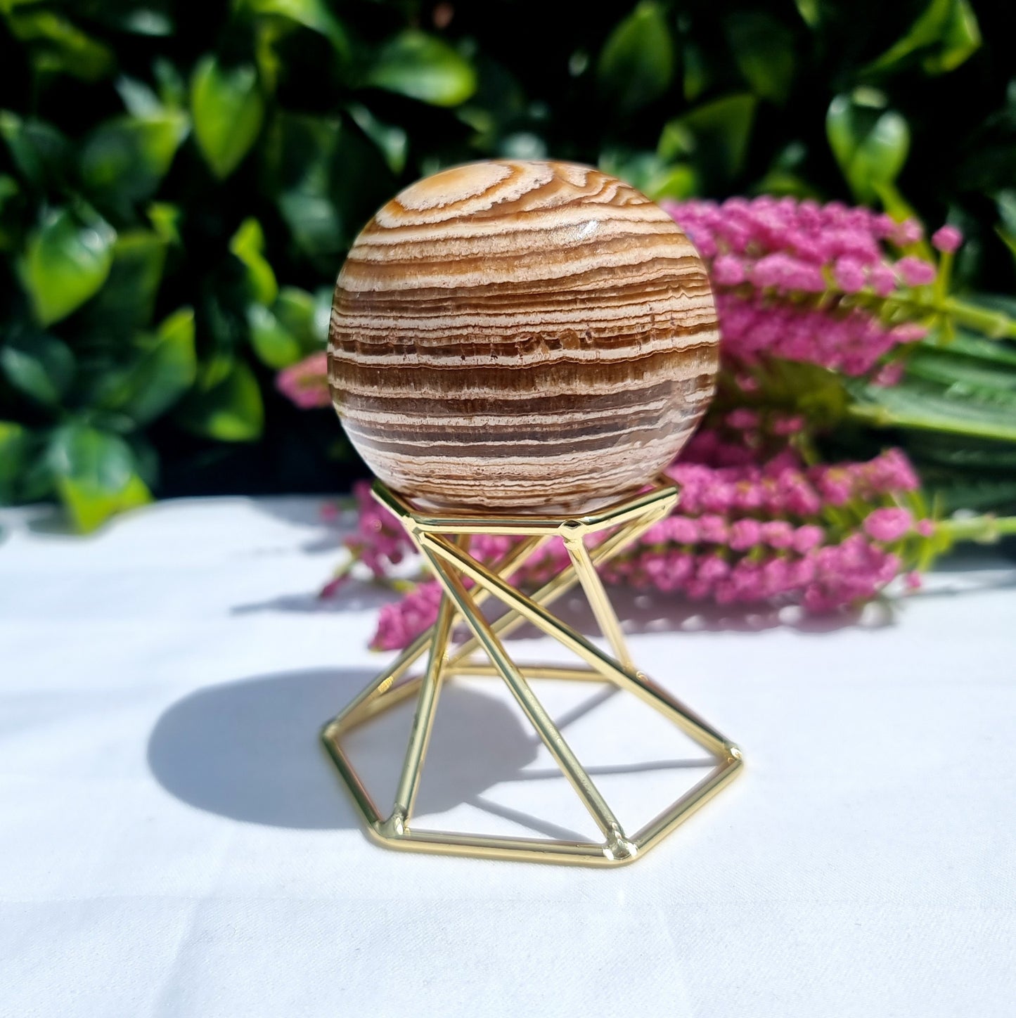 Brown Aragonite Sphere