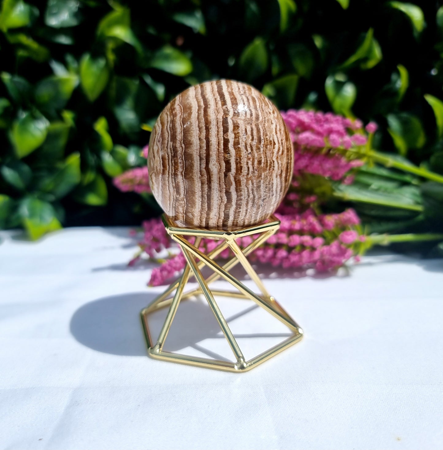 Brown Aragonite Sphere