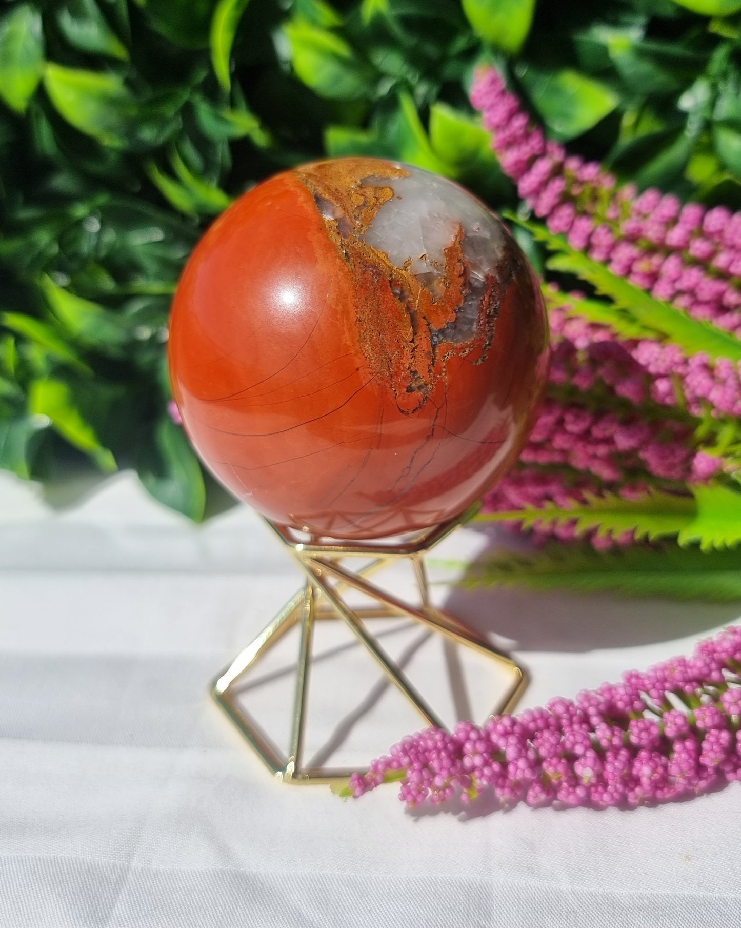 Red Jasper Sphere