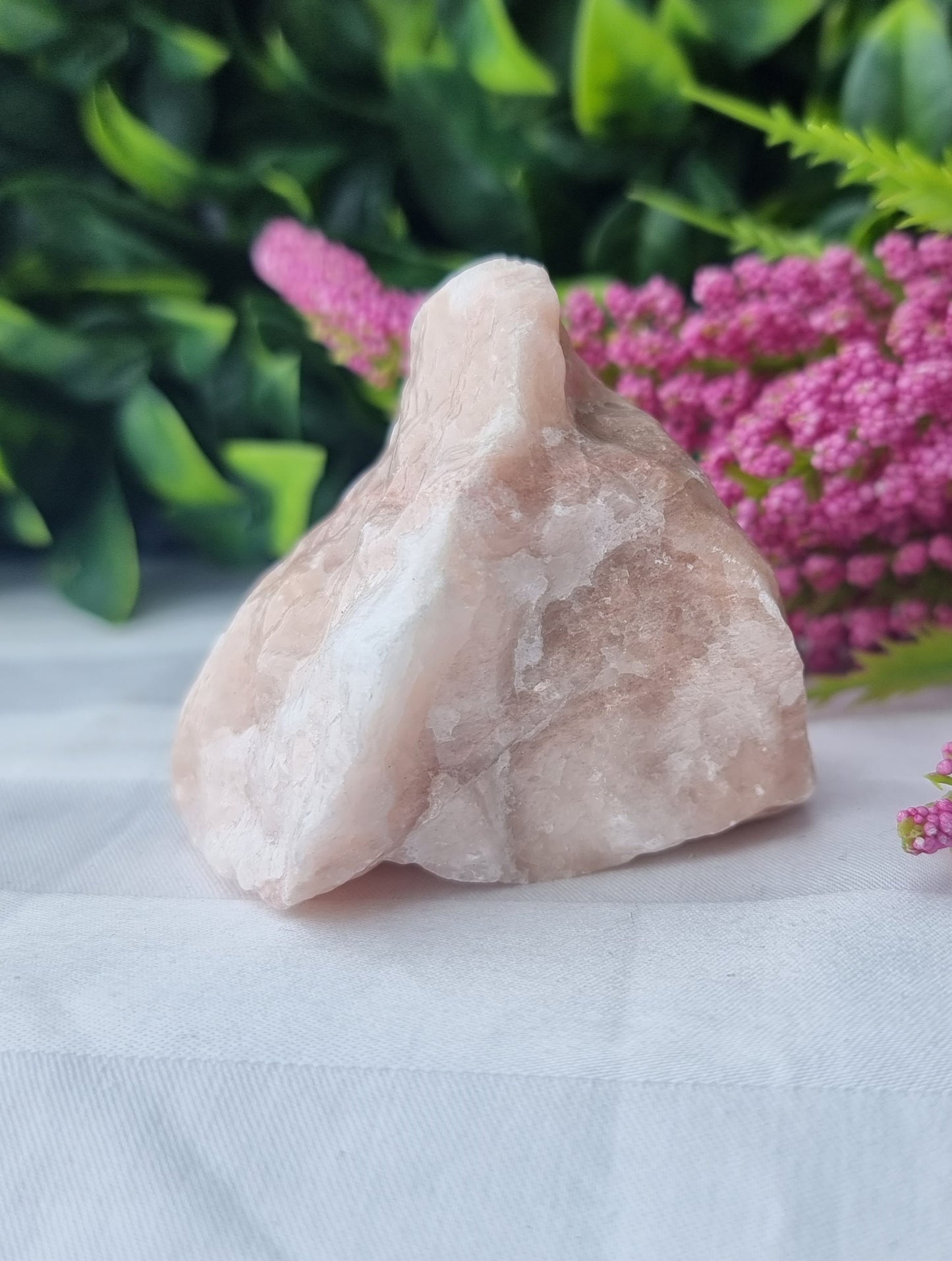 Pink Calcite Polished Raw