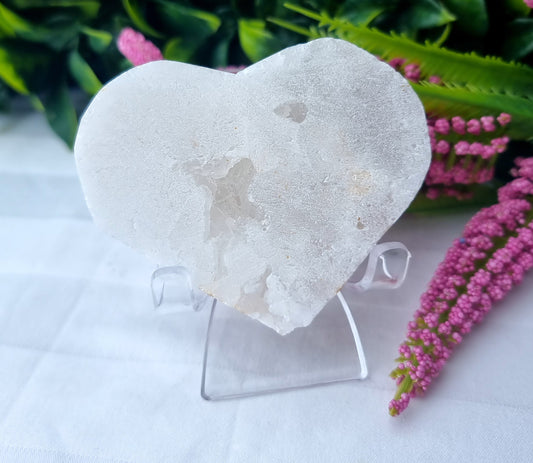 Druzy Quartz Heart