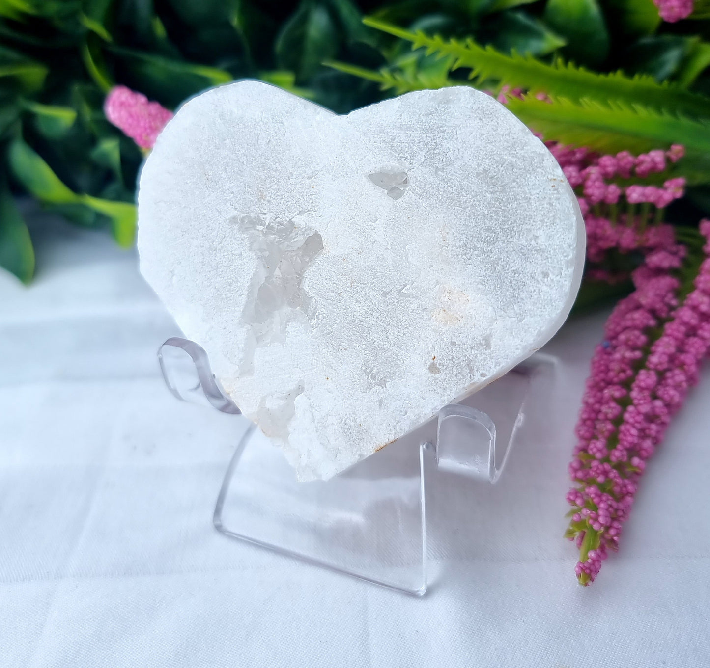 Druzy Quartz Heart