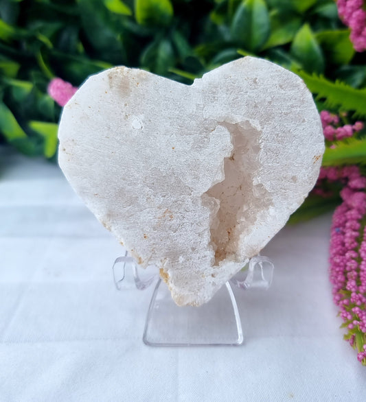 Druzy Quartz Heart