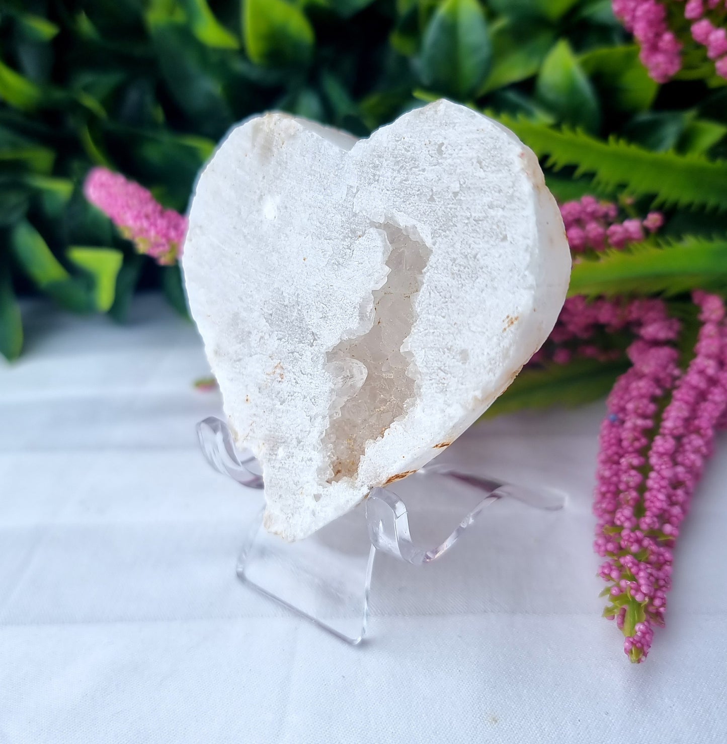 Druzy Quartz Heart