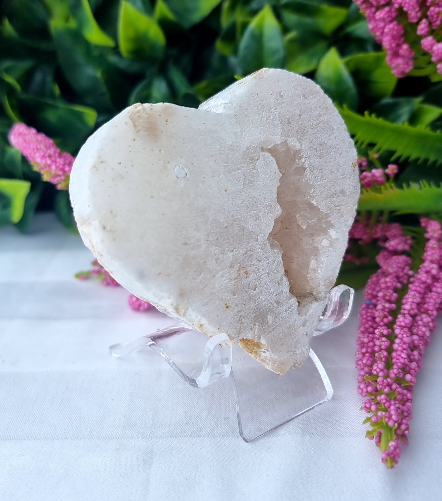 Druzy Quartz Heart