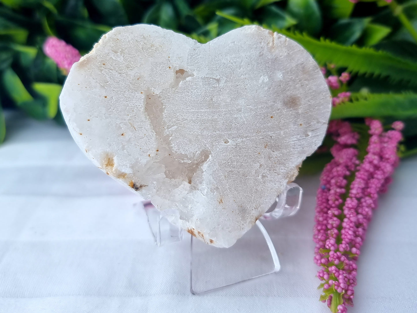 Druzy Quartz Heart