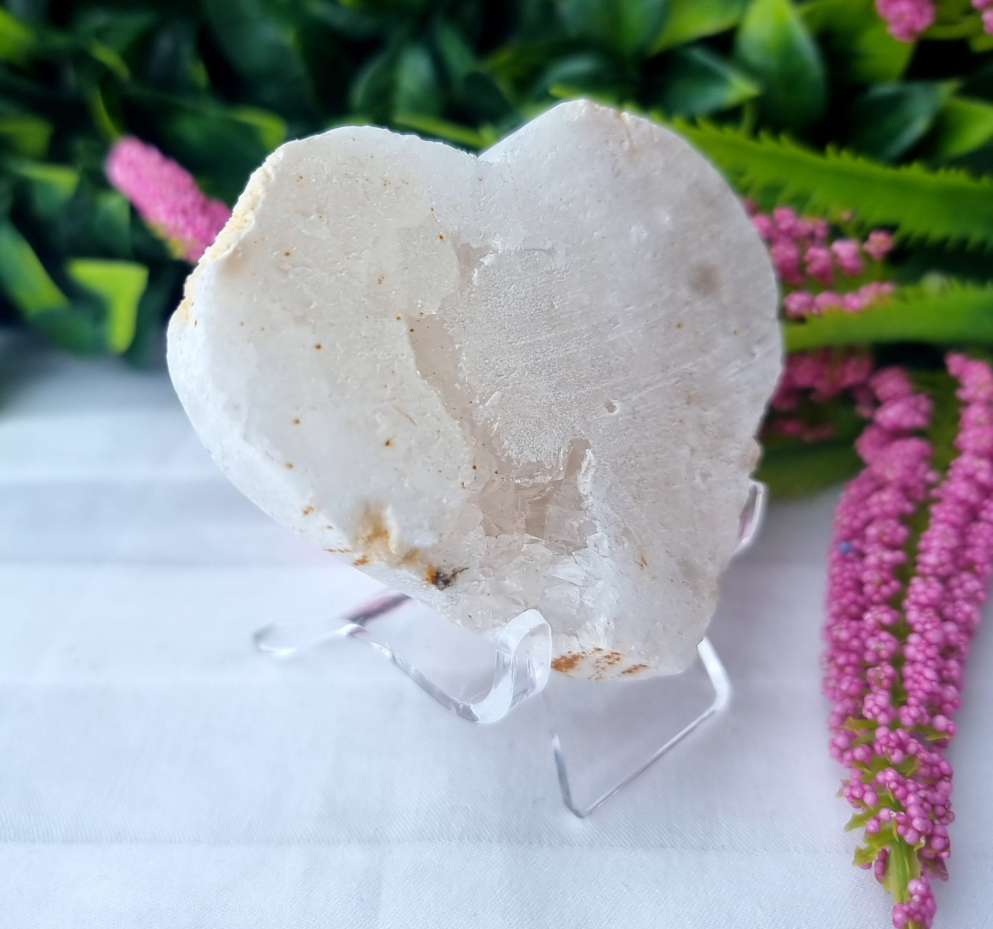 Druzy Quartz Heart