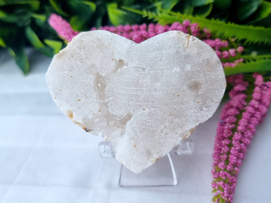 Druzy Quartz Heart