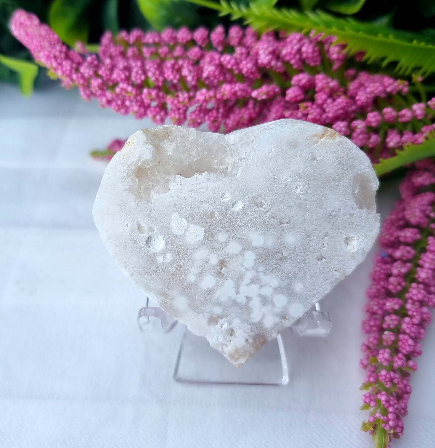 Druzy Quartz Heart